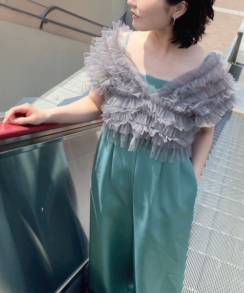 DONOBAN ドレス 「ANDRESD」tulle vest all in one dress