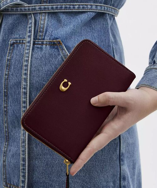 COACH 財布 エッセンシャル ミディアム ジップ アラウンド