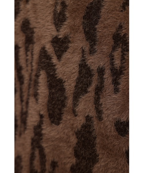 ニット セーター LEOPARD MOLLE JQ TOPS レオパード モール ジャガード トップス レディース SLY（スライ）の「LEOPARD MOLLE JQ TOPS レオパード モール