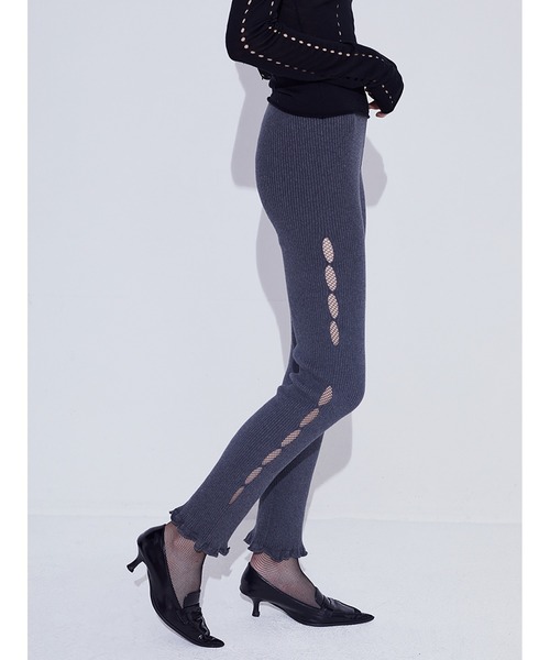 SORIN レギンス スパッツ Cotton Cashmere Eyelet Leggings