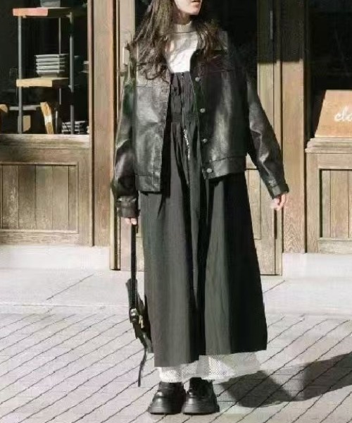 ap retro ワンピース フロントZIPシャーリングワンピース : ZOZOTOWN