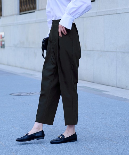 ur's（ユアーズ） パンツ 1タックセンタープレスコクーンパンツ