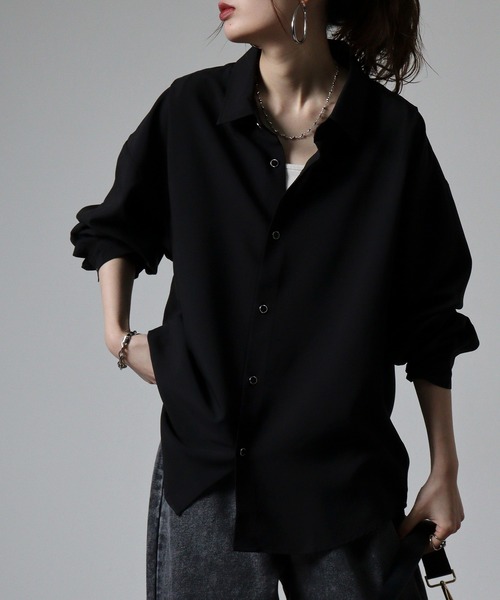 CIAO（チャオ） シャツ タックドレープシャツ メンズ レディース