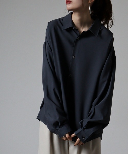 CIAO（チャオ） シャツ タックドレープシャツ メンズ レディース