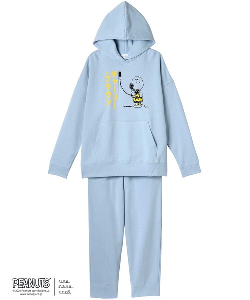 une nana cool パジャマ ルームウェア PEANUTS × cool「綿100％」裏毛