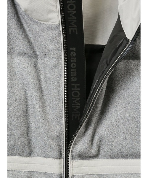 ダウンジャケット ダウン 「ダウン」レノマ オム ウール ハイブリッド切替 ダウンジャケット メンズ