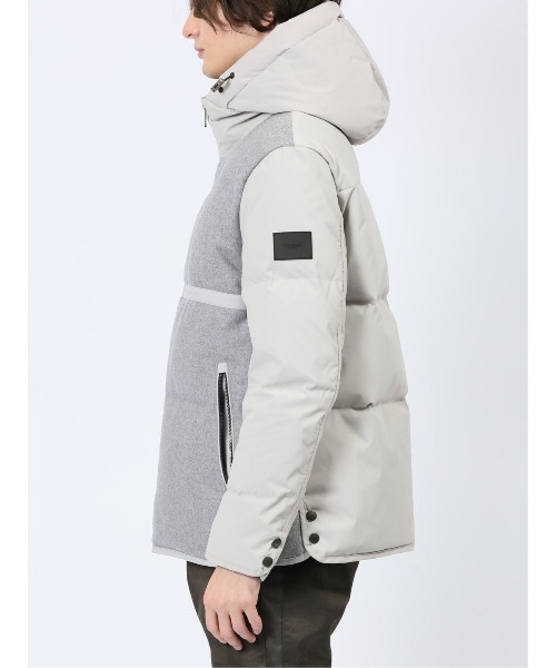 ダウンジャケット ダウン 「ダウン」レノマ オム ウール ハイブリッド切替 ダウンジャケット メンズ