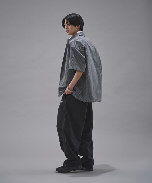 umbro パンツ UMBRO/アンブロ 別注UMBROナイロンタックワイド
