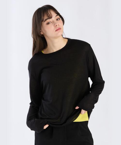 tシャツ シアーボーイズロングTシャツ レディース