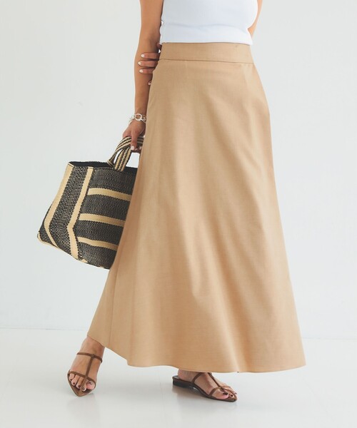 Demi-Luxe Beams イエロー　フレアスカート　一度のみ着用　美品 Demi-Luxe Beams イエロー フレアスカート 一度のみ着用 美品