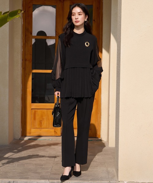 DRESS PLUS セットアップ パンツドレスドレス ブラック XL DRESS PLUS セットアップ パンツドレスドレス ブラック XL