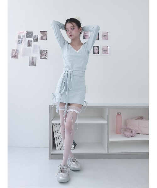 Darich（ダーリッチ） セットアップ カシュクールギャザーセットアップ