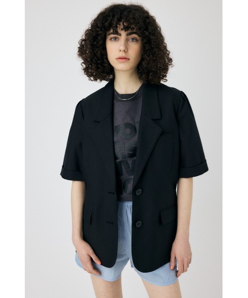 MOUSSY SHORT SLEEVE テーラードジャケット MOUSSY ジャケット テーラードジャケット SHORT SLEEVE TAILORED