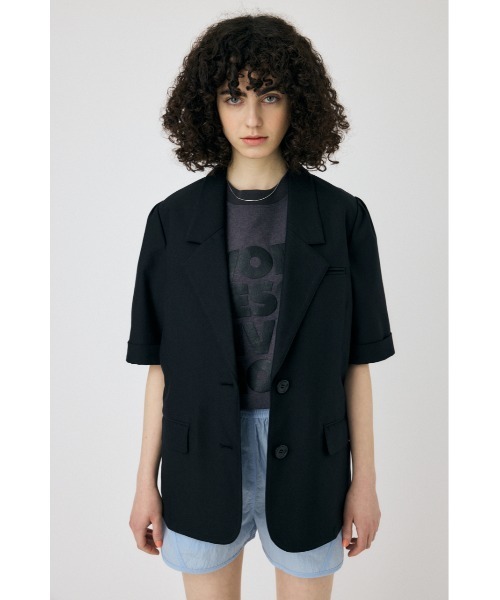 【新品未使用】MOUSSY ジャケット MOUSSY ジャケット テーラードジャケット SHORT SLEEVE TAILORED