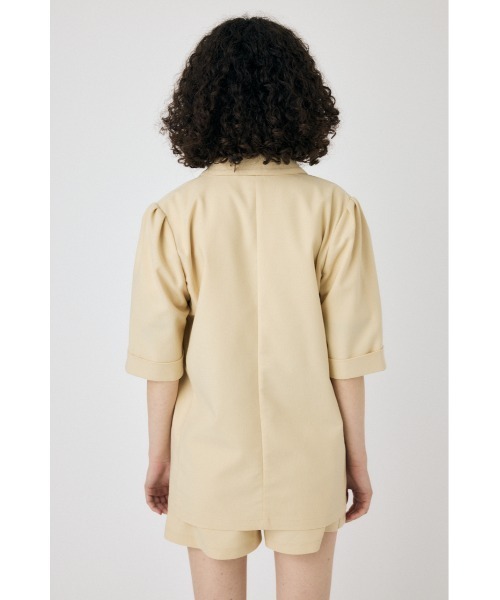 MOUSSY SHORT SLEEVE テーラードジャケット MOUSSY SHORT SLEEVE テーラードジャケット BLK -ファッション