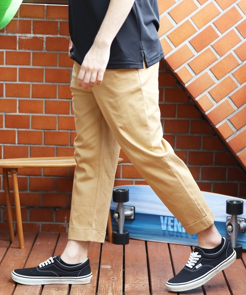 8 チノパン ストレッチチノクロップドパンツ メンズ レディース