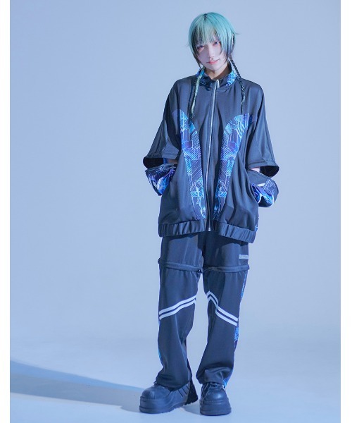 ililil  イルイルイル ジャージ  パーカー    水色 イルイルイル ililil 水色ジャージ パーカー Amazon.co.jp