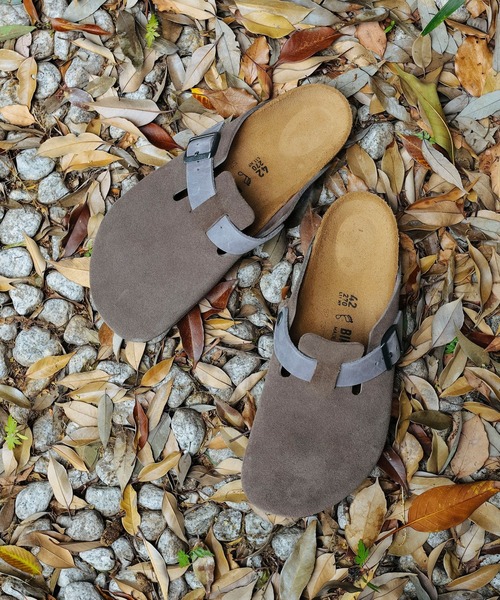 BIRKENSTOCK BOSTON ファッションサンダル 43 BIRKENSTOCK BOSTON SOFT FOOTBED SUEDE ( NARROW FIT ) MINK
