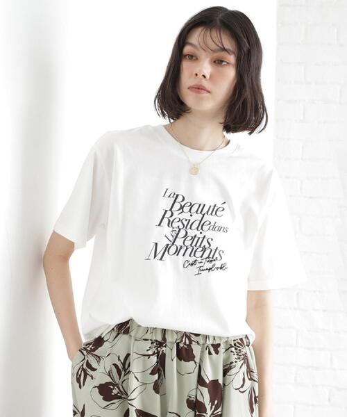 THE SHOP TK tシャツ ロゴアソートTシャツ「接触冷感/UVケア/洗濯機OK