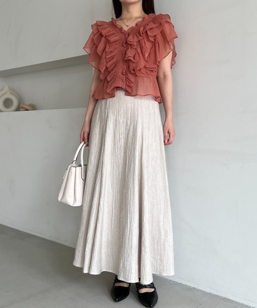 FENDI シルクアイボリー フレアスカート FQ7655AUQGF1RX0_99?wid=2000&