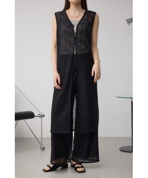 DT♪ ARCO タッセル付きベスト ジレ 関税込 AZUL BY MOUSSY ベスト ジレ 「堀田茜さん着用アイテム」前後