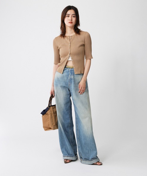 シャイニー5分袖カーディガン　BABYLONE BABYLONE｜シャイニー5分袖カーディガン | Rakuten Fashion(楽天