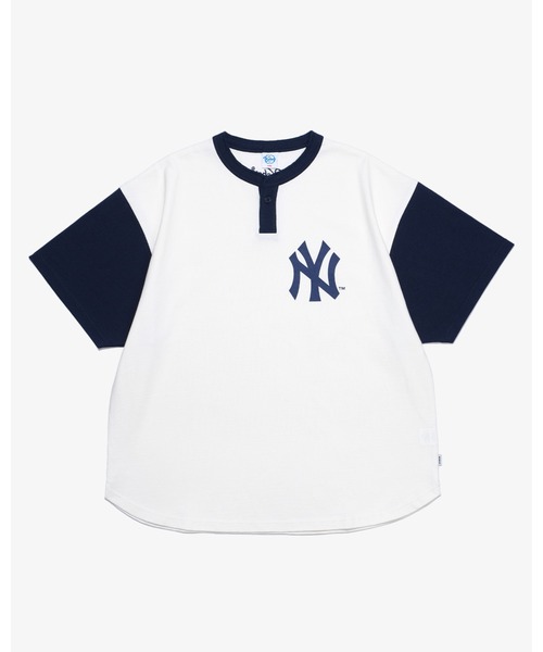 【KEBOZ】KEBOZ × MLB NEW YORK METS ROUND HEM S/S TEE KEBOZ tシャツ × MLB NEW YORK YANKEES ROUND HEM HENLEY NECK S