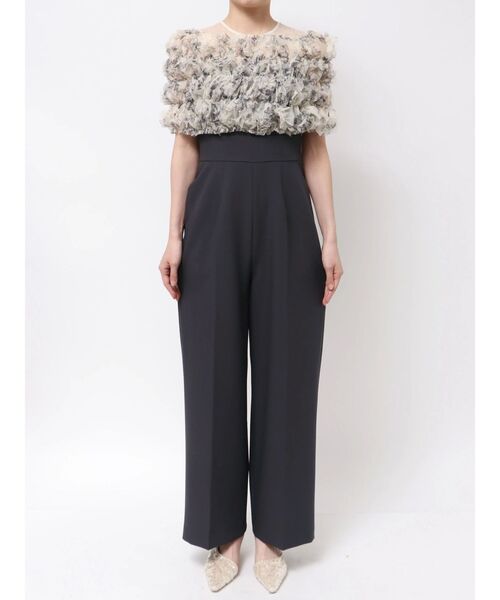 LAGUNAMOON パンツドレス LADYチュールオフショルパンツドレス