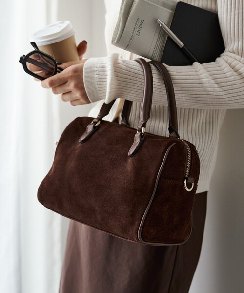 美品♪russet ラシット　2wayミニボストンバッグ ボルドー 未使用級】russet 24AW 2WAYミニボストンバッグ レザー ボルドー