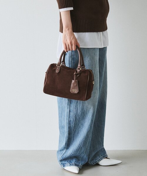 russet ボストンバッグ スエード2WAYミニボストンバッグ