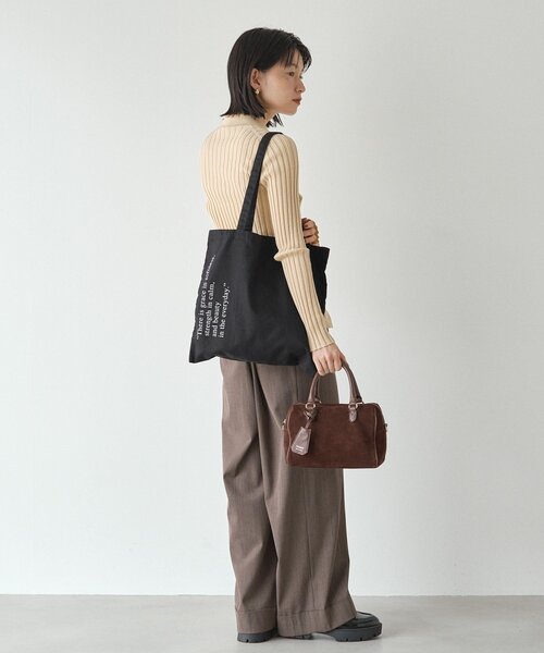 【新品】russet ラシット＊スエード 2wayミニボストンバッグ　グレー russet｜スエード2WAYミニボストンバッグ | Rakuten Fashion
