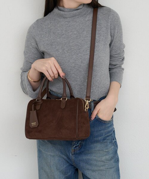 russet（ラシット） ボストンバッグ スエード2WAYミニボストンバッグ