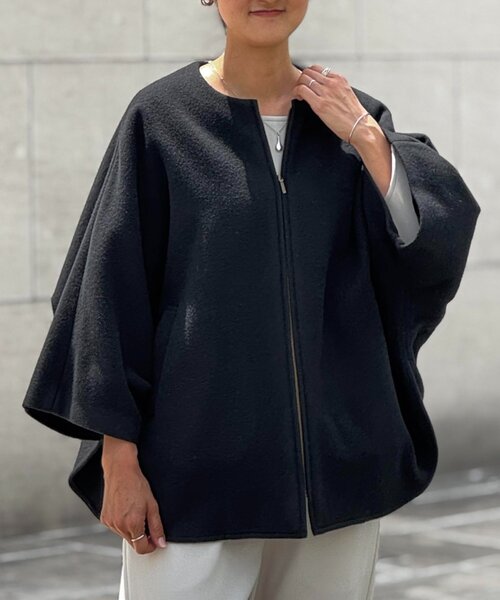 BEARDSLEY ウールポンチョコート BEARDSLEY コート アウター ウールポンチョコート レディース
