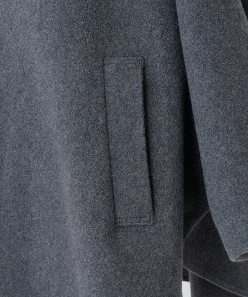 BEARDSLEY 黒 ウール ポンチョコート BEARDSLEY コート アウター ウールポンチョコート レディース