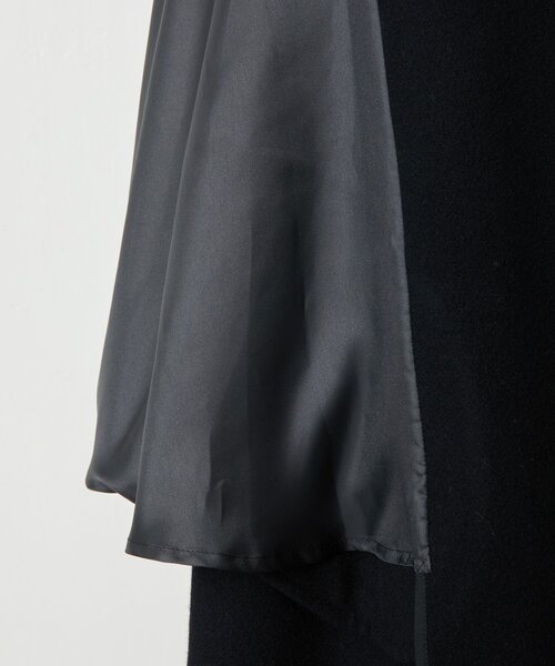 BEARDSLEY 黒 ウール ポンチョコート BEARDSLEY 黒 ウール ポンチョコート（ウールポンチョコート