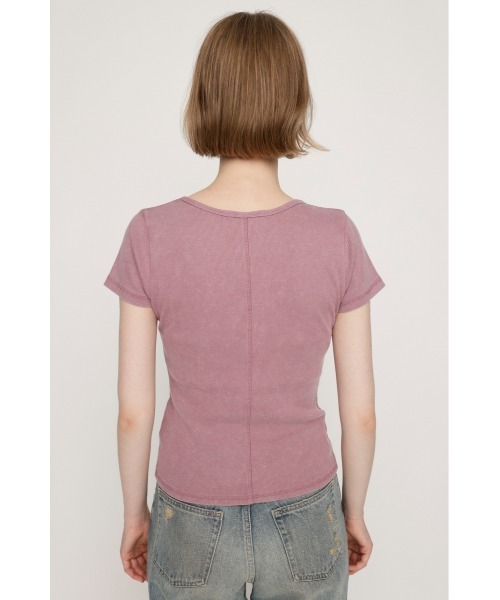 SLY（スライ） tシャツ LACE UP RIB TOPS レースアップ リブ トップス