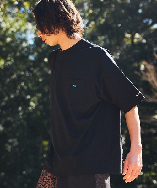 「FREAK'S STORE」 「KAVU」半袖Tシャツ LARGE ブラック メンズ