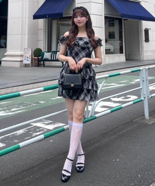 OLIVE des OLIVホイップフリルミニワンピ 再予約スタート/インフルエンサー企画】ホイップフリル