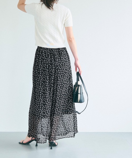 coca（コカ） スカート シフォン花柄スカート : ZOZOTOWN Yahoo!店