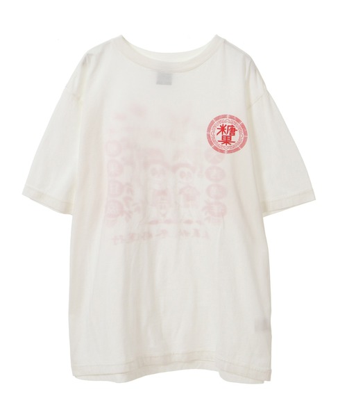 「Candy Stripper」 半袖Tシャツ 2 レッド レディース