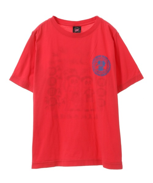 「Candy Stripper」 半袖Tシャツ 2 レッド レディース