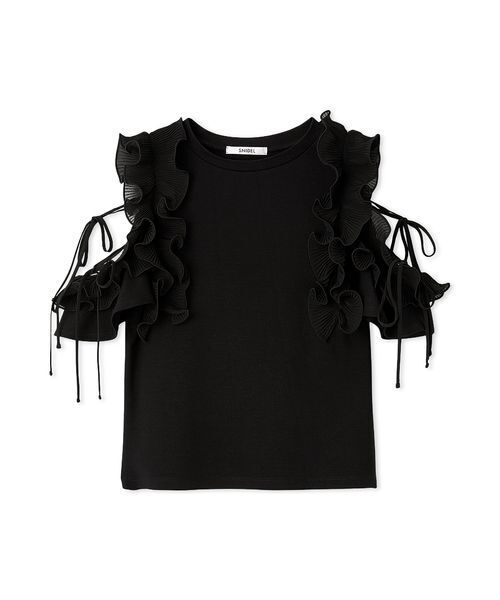 プリーツフリルカットプルオーバー SNIDEL（スナイデル） tシャツ プリーツフリルカットプルオーバー