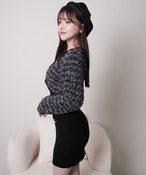 LIP SERVICE（リップサービス） ワンピース クラシカルツイード