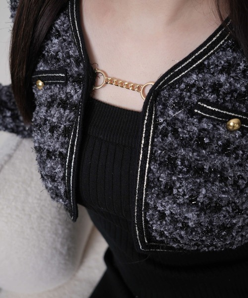 LIP SERVICE（リップサービス） ワンピース クラシカルツイード