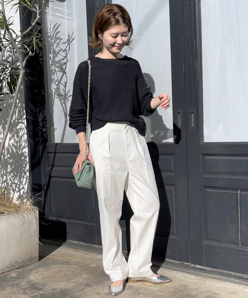 「Spick & Span」 チノパンツ 34 グリーン レディース