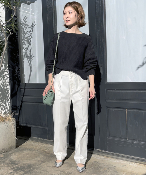 「Spick & Span」 チノパンツ 34 グリーン レディース