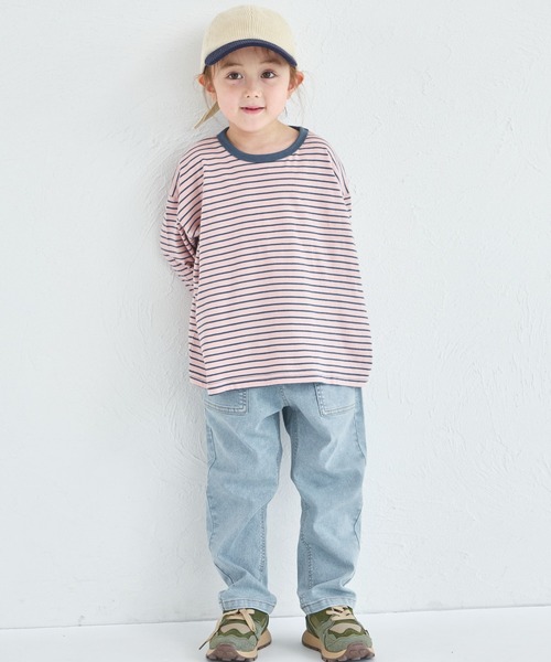 子供服　男の子　長袖　120cm 楽天市場】【SALE 42%OFF】綿100% カーブラインスリーブ 長袖T