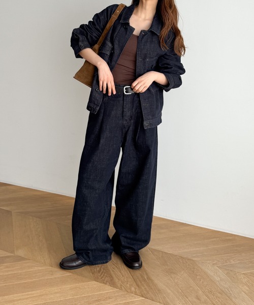 シーニュ　cygne  デニムジャケット新品未使用　サイズ0 お値下げしました。 CANAL JEAN デニムジャケット gジャン choice_cnl/SEIRTAND 胸