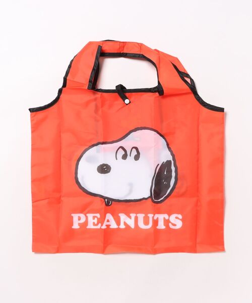 PEANUTS エコバッグ 「 」 スヌーピー くるくるショッピングバッグA