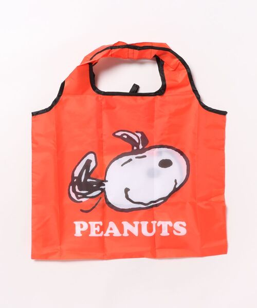 PEANUTS エコバッグ 「 」 スヌーピー くるくるショッピングバッグA